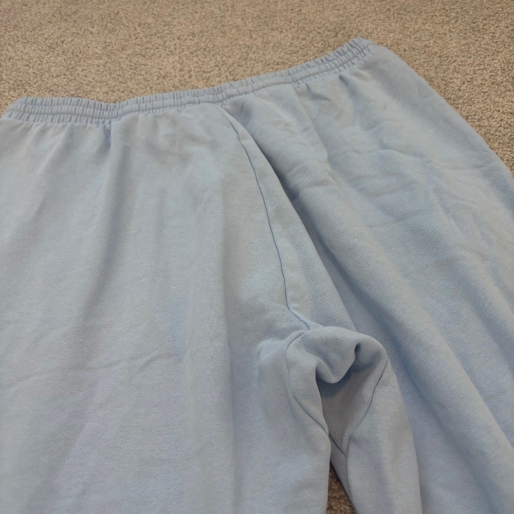 Adidas Mens Essentials French Terry Tapered Cuff Joggers Light Blue XL IN6075 - Picture 10 of 10